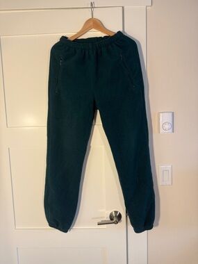 Vintage dark green fleece pants